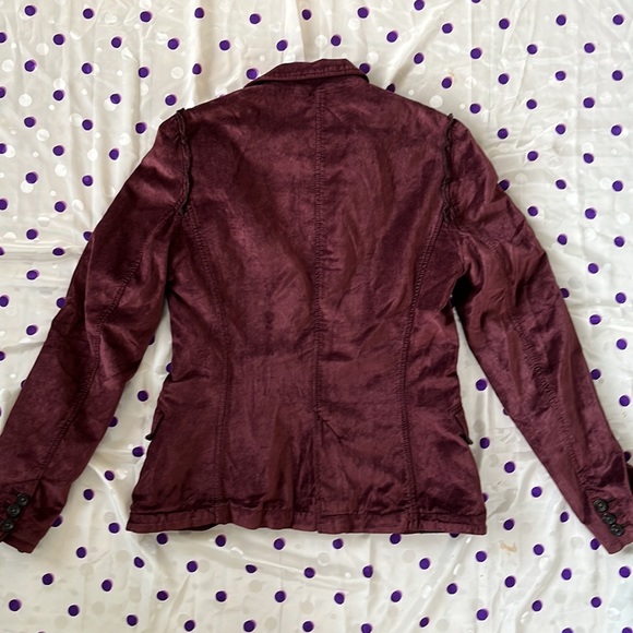 Vintage Eggplant Velvet Blazer - Picture 9 of 11